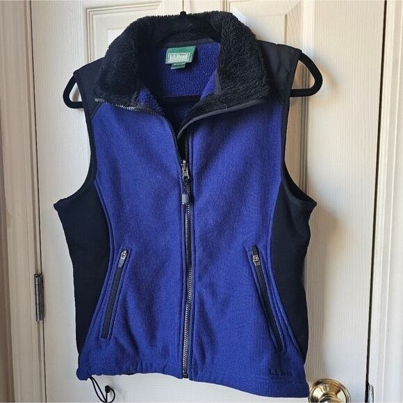 LL Bean Polartec Vest Womens Small Petite Fleece Lined Outdoor Classic Gorpcore - Picture 1 of 5